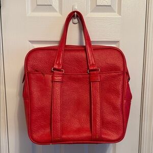 Samsonite Silhouette B Cherry Red Vintage Carry On Tote